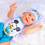 Bebê Reborn Mickey: Realista, de Silicone e Para Banho! - imagem 1