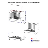 Berço 3 em 1 Nuvem: Cresce com Seu Bebê! - imagem 2