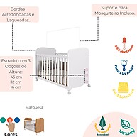 Berço Americano Uli: Conforto e Segurança para o Seu Bebê - imagem 2
