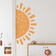Adesivo de Parede Sol Decorativo para Quarto Infantil e Bebê - 16 Peças 54x109cm - imagem 4
