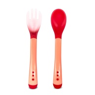 Adoleta Bebê - Kit Talheres Termossensíveis com Alerta de Temperatura | Segurança e Diversão na Alimentação Infantil - imagem 1