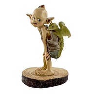 Estátua Miniatura Encantada para Jardim e Terrário - Fadas e Duendes com Bebê Dragão - imagem 2