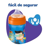 Lillo Copo Evolution Bebedor com Válvula de Ar - 240ml Azul/Laranja - imagem 5