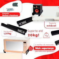 Suporte de Parede Universal em Aço: Microondas, Bebedouro, Impressora e Mais! - imagem 4
