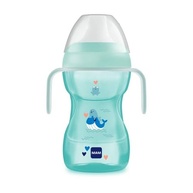 Copo MAM Fun to Drink 270ml Azul - Transição Perfeita para Bebês Aprenderem a Beber - imagem 2