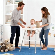 Cadeira Alta Ajustável para Bebês e Crianças - Segurança, Conforto e Versatilidade para Refeições e Brincadeiras - imagem 4
