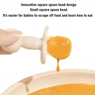 Conjunto de Colher e Garfo de Silicone para Bebês - Seguro, Sem BPA e Antiderrapante - imagem 4