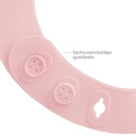 BUBA Babador de Silicone com Pega Migalhas Rosa - Proteção Moderna e Prática para Bebês - imagem 5