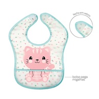 Babador com Bolso Gatinho Impermeável da Buba - Proteção Confortável e Estilosa para Bebês - imagem 3
