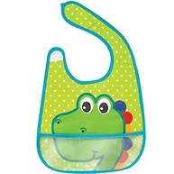 Buba Babador Com Bolso Impermeável - Dino Colorido para Bebês - imagem 2