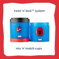 Whiskware Recipientes Empilháveis Marvel - 3 Copos com Design Homem-Aranha para Bebês e Crianças - imagem 4