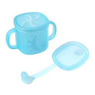 Copo de Silicone com Alça Dupla NT3 10oz Azul - Seguro, Confortável e Ideal para Bebês e Crianças - imagem 3