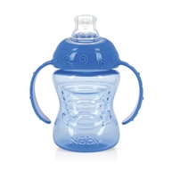 Copo de Treinamento Nuby com Alça e Bico de Silicone Azul - Segurança e Conforto para Bebês - imagem 1