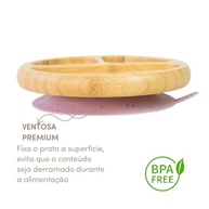 Prato de Bambu Violeta com Detalhes para Bebês | Seguro, Antimicrobiano e Divertido - imagem 3