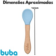 Colher Buba de Silicone e Bambu: Ideal para Bebês! - imagem 2