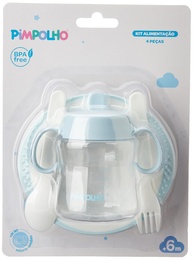 Kit Alimentação 4 Peças Pimpolho - Refeições Práticas e Seguras para Bebês - imagem 1