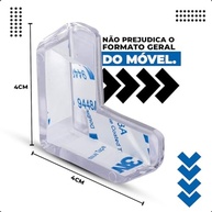 Kit 10 Protetores de Canto em Silicone com Adesivo – Segurança Total para Bebês e Idosos - imagem 2