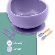 Tigela e Talheres de Silicone Life para Bebês e Crianças - Segurança, Conforto e Praticidade nas Refeições - imagem 4