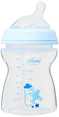 Mamadeira Step Up 250ml Azul - Anti Cólicas e Design Ergonômico para Bebês - imagem 2