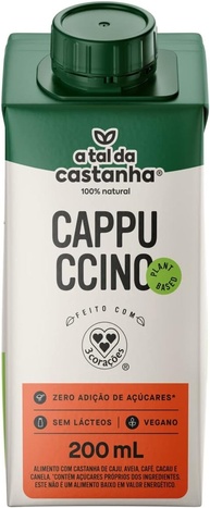 A Tal da Castanha Bebida À Base De Castanha-De-Caju Cappuccino Caixa 200Ml - imagem 1