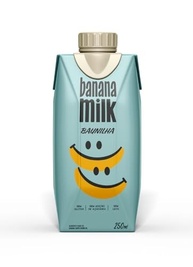 Banana Milk Baunilha 250 ml – Bebida Vegetal, Sem Lactose, Sem Glúten, Sem Açúcar Adicionado | Ideal para Lanches - imagem 1