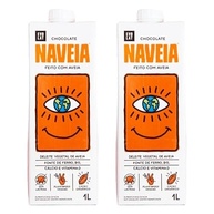Kit 2X: Bebida Vegetal de Aveia Chocolate Naveia 1L - imagem 1