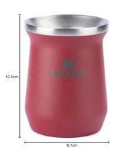Stanley Cuia Térmica para Mate 200ml - Mantém Bebidas Quentes e Frias, Aço Inoxidável, Lavável na Máquina, Matte Red - imagem 4