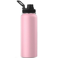 Garrafa Térmica Duplamente Isolada Rosa 1200ml - Mantém Bebidas Quentes por 8h e Geladas por 12h - imagem 2