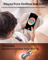 Bebird Earsight Plus R37R - Kit de Limpeza de Ouvido com Câmera HD e Pinça Sem Fio - imagem 5