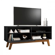 Rack TV 55" Paladio Preto Fosco - Bechara - imagem 2
