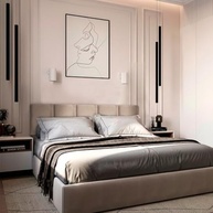 Kit Cabeceiras Estofada Modular Bege para Cama King - 7 Módulos com Fita Adesiva - imagem 4