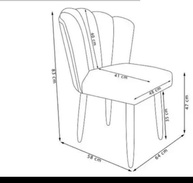 Cadeira Petala Luxuosa em Suede Bege - Conforto e Estilo para Sala e Salão - imagem 4