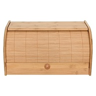 Porta Pães com Tampa Retrátil em Bambu Ecológico - Estilo Mimo Style, Bege - imagem 2