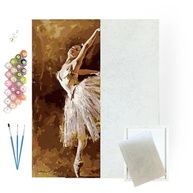 Tela Pintura Numerada Bailarina 40x50 - Arte com Técnica e Beleza para Sua Casa - imagem 2