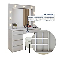 Penteadeira Camarim Off White: Seu Cantinho de Beleza - imagem 2