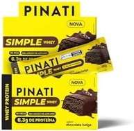 PINATI Barra de proteina SimpleWhey Chocolate Belga - 6,3g de proteina - 16 unidades - imagem 1