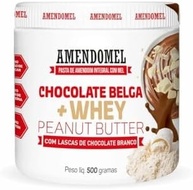 Pasta de amendoim - 500g Chocolate Belga Whey - AmendoMel - imagem 2