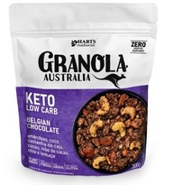 Granola KETO Low Carb Sabor Chocolate Belgian,ChocoPops Sabor Chocolate e Corn Flakes Sabor Sweet Vanilla-Kit 3 unidades-Hart's Natural - imagem 2