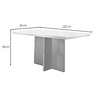 Conjunto Mesa de Jantar com Tampo de Vidro e 4 Cadeiras Ane e Bélgica - imagem 2
