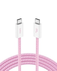 Cabo Belkin USB-C para USB-C Trançado 2M 60W Rosa - Carregamento Rápido e Durável - imagem 2