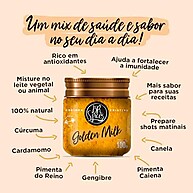 Golden Milk BR Spices: Curcuma e Bem-Estar 100g - imagem 4