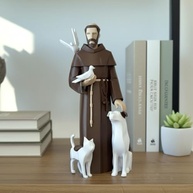 Estátua de São Francisco de Assis com Animais – Bênção e Proteção para sua Casa e seus Pets - imagem 3