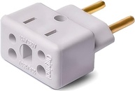 Kit 2 Adaptadores Tomada Bob Esponja Benjamin 10A/20A - Plug Pino Grosso/Fino Bivolt - imagem 2
