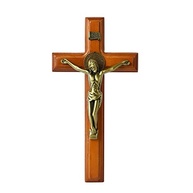 Crucifixo de Madeira São Bento | Decoração de Parede com Design Artesanal - 25,4 cm - imagem 5