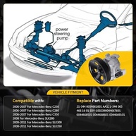 Bomba de Direção Hidráulica para Mercedes-Benz C230, C280, C350 e SLK - Qualidade e Desempenho Garantidos - imagem 4