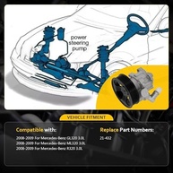 Bomba de Direção Hidráulica para Mercedes-Benz GL320, ML320, R320 (2008-2009) - 3.0L | Peça 21-432 - imagem 4