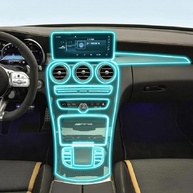Película Protetora TPU Invisível para GPS Mercedes Benz Classe C AMG (2019-2023) - Alta Definição e Durabilidade - imagem 1