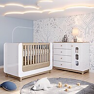 Berço 2 em 1 Sophia Espresso Móveis: Transforme o Quarto do Bebê - imagem 1