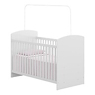 Berço Ana Lívia 60x130 Branco – Seguro e Moderno para seu Bebê - imagem 1