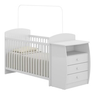 Berço Cômoda Branco Rafael: Otimize o Quarto do Bebê! - imagem 1